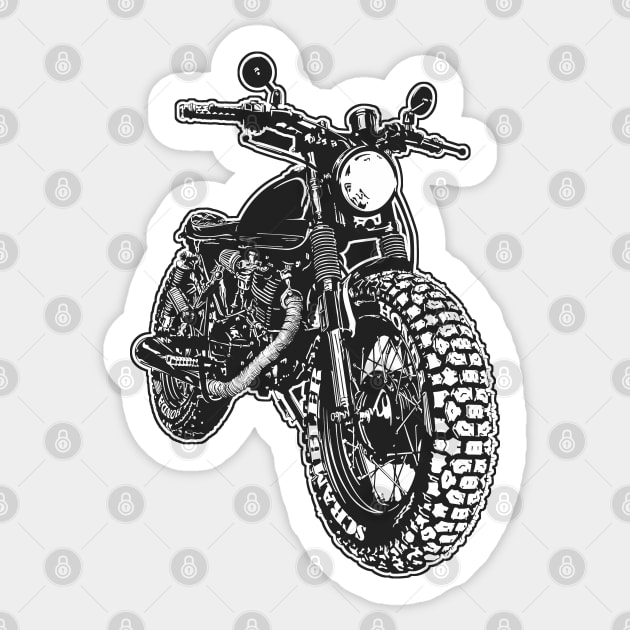 Scrambler Bike Japanese Motorcycles JDM Motorbike Chopper Touring Dirt Bike Sticker by SW-Longwave